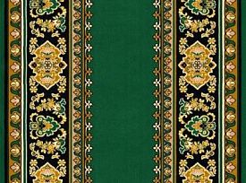 Однотонный ковровая дорожка Кремлевская 961 зеленая