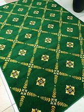 Полушерстяной ковер из шерсти из Беларуси Edelweiss зеленый