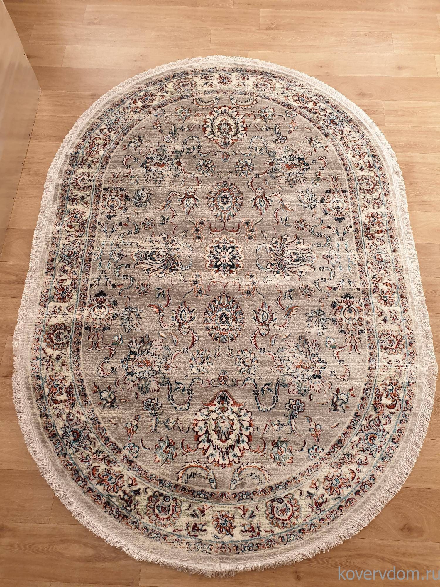 Ковер BROOKLYN 08618G GREY / GREY Овал Ковер BROOKLYN 08618G GREY / GREY Овал