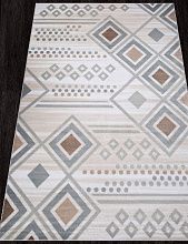 Круглый ковер VALENCIA DELUXE D962 CREAM-BLUE