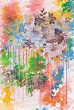 Шерстяной ковер Erdenet из Монголии Hunnu R Цветы 6A1883 175