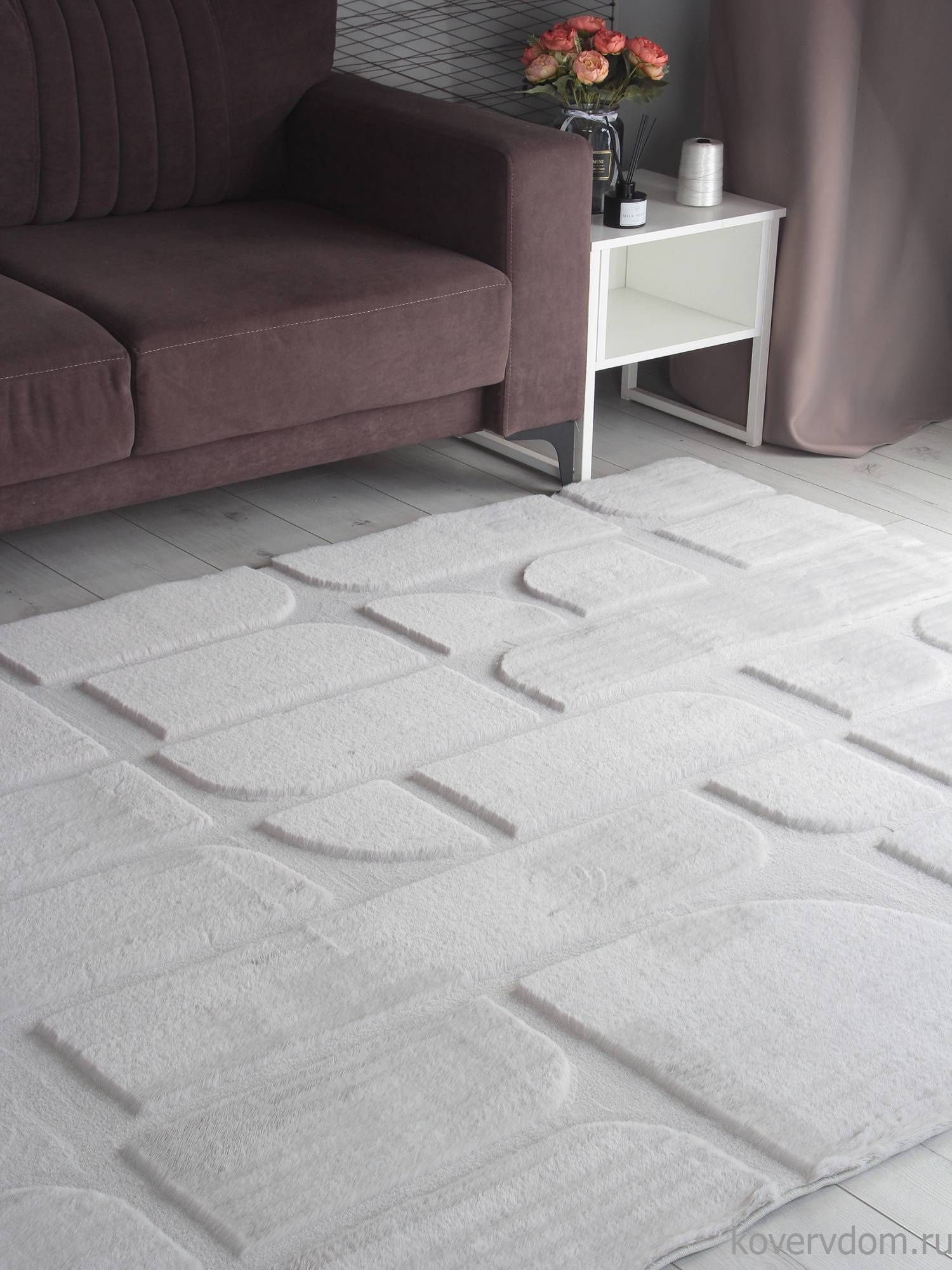 Ковер RABBIT CARVING PX4001 GREY / GREY