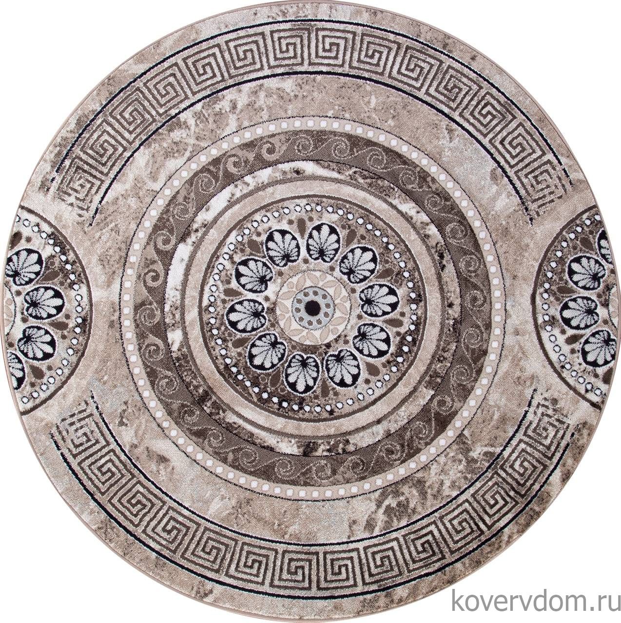 Ковер VALENCIA DELUXE d300 BROWN Круг