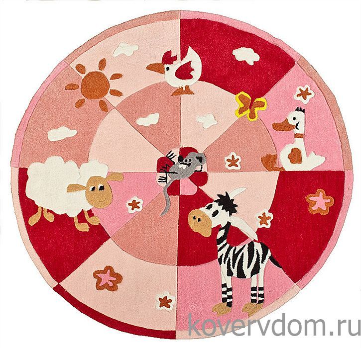 Ковер детский  ручной работы Ki You 4482-09 круг