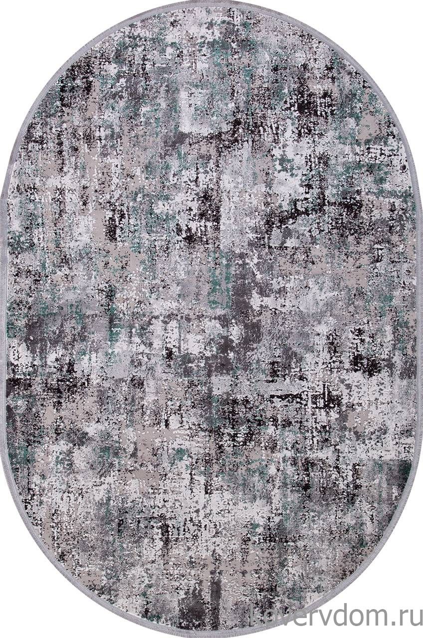 Ковер ROXANNE 17134 L.GREY / D.GREY Овал Ковер ROXANNE 17134 L.GREY / D.GREY Овал