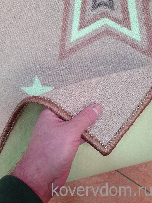 Детский ковер-палас ЗВЕЗДЫ СИЯЮТ-A розовый