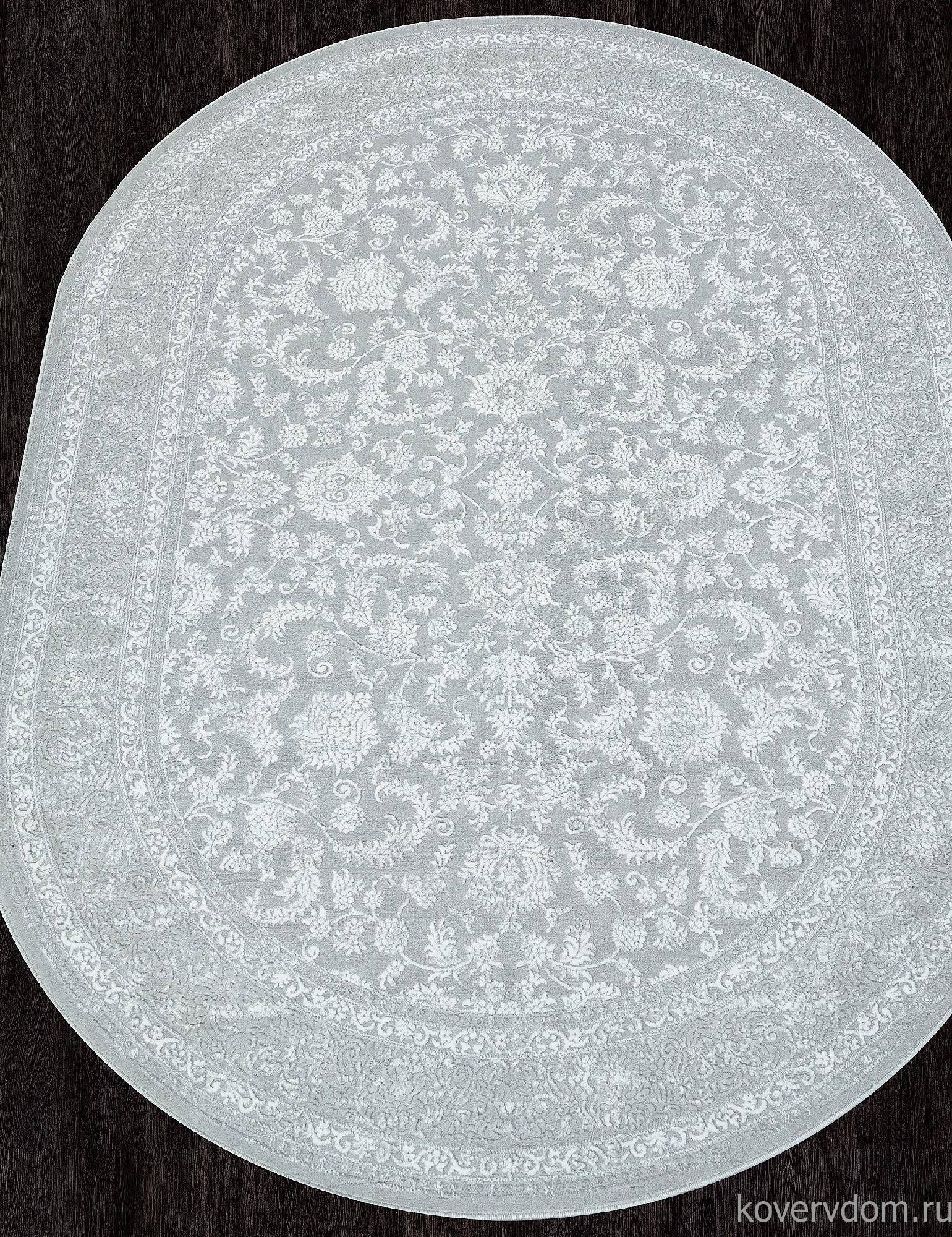 Ковер SIROCCO E365AP GREY / WHITE Овал Ковер SIROCCO E365AP GREY / WHITE Овал