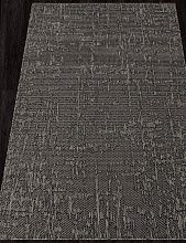 Современный прямоугольный ковер-циновка KAIR-A S136 BLACK-GRAY