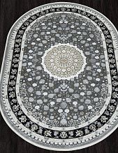 Ковер MIRAY O1467 090 BLACK Овал