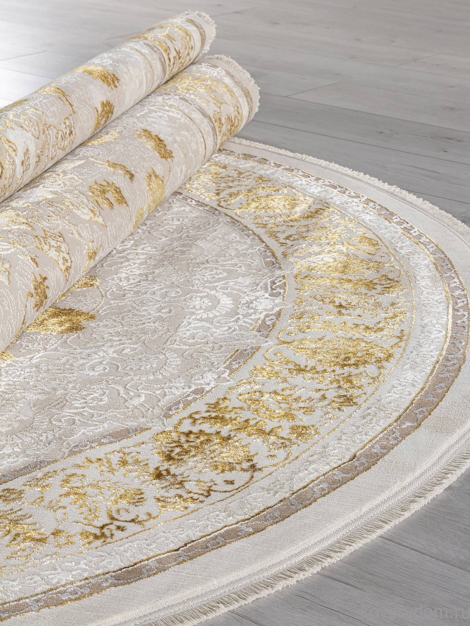 Ковер DELINA A123B CREAM / GOLD FDY Овал