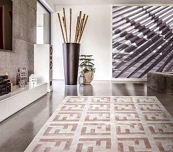 Ковер из бамбукового шелка ручной работы FENDI-1 cream-beige