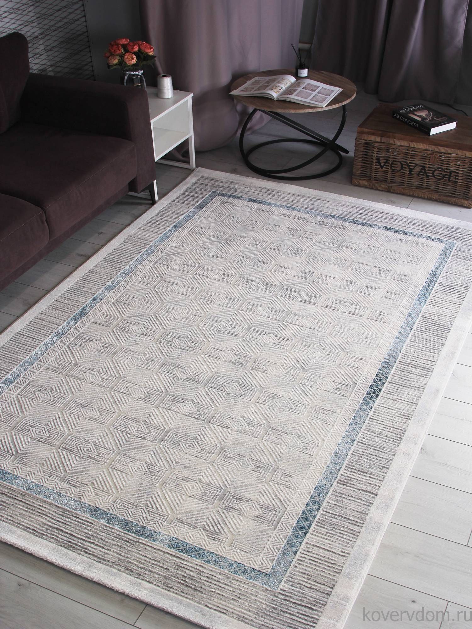 Ковер AMELI 9244B S.L.GREY / P.D.BLUE