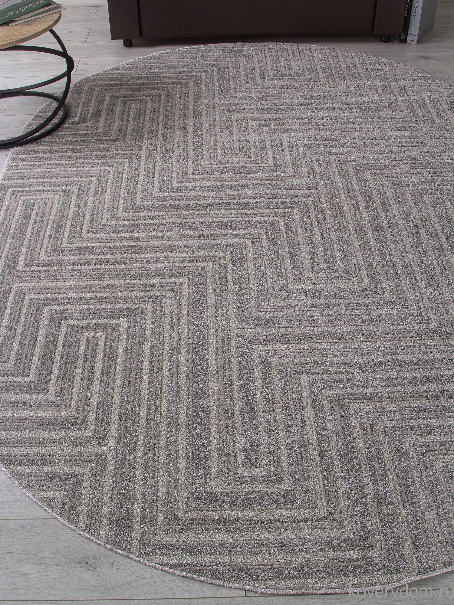 Ковер DIOS F412 LIGHT GRAY Овал Ковер DIOS F412 LIGHT GRAY Овал