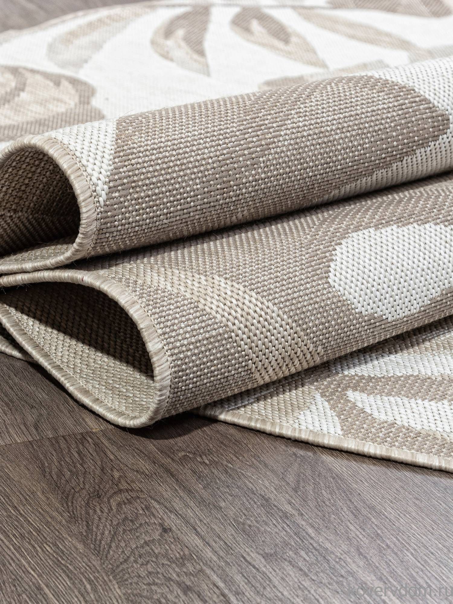 Ковер-циновка KAIR S126 BEIGE Овал