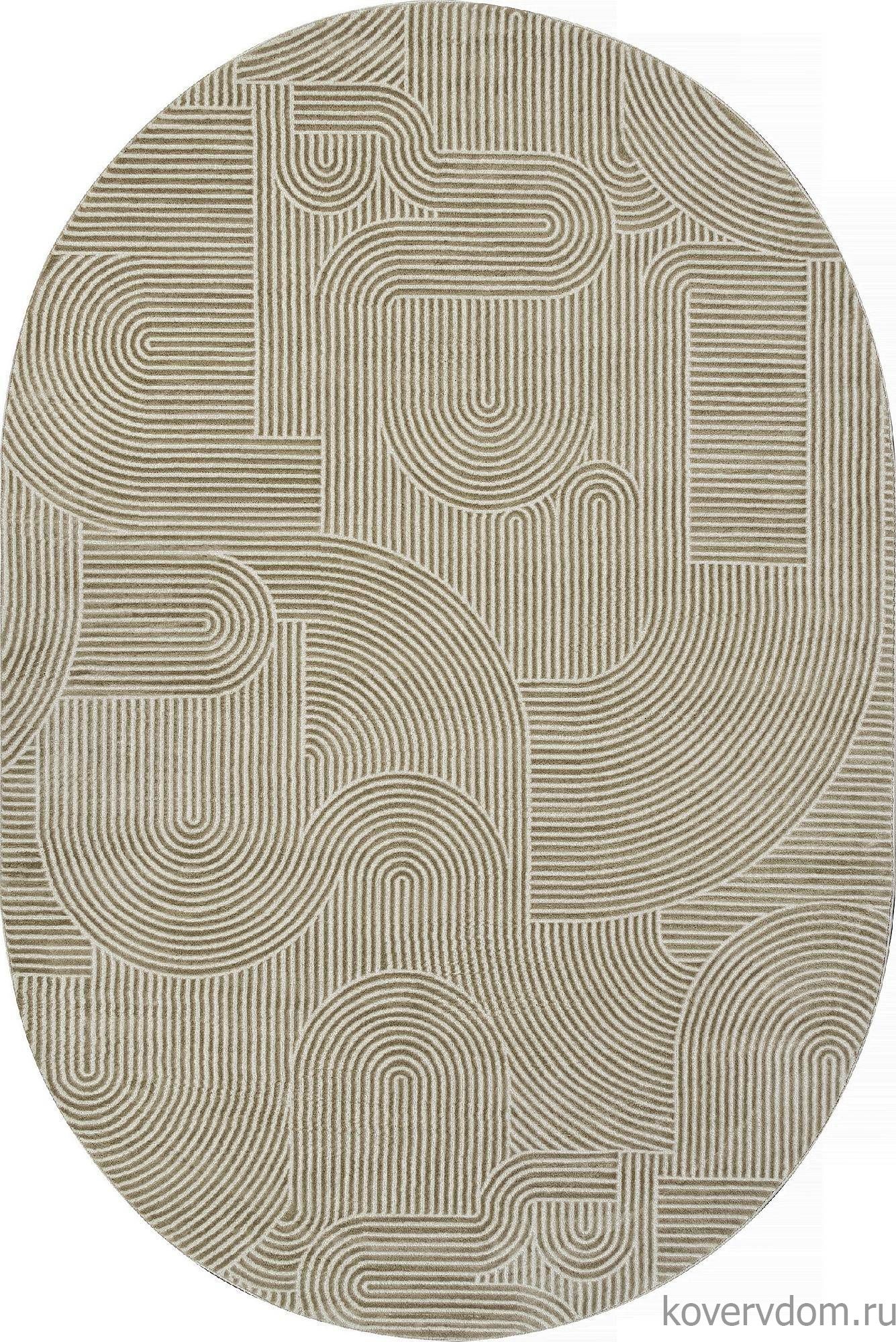 Ковер SIROCCO E508AK D.BEIGE / BEIGE Овал Ковер SIROCCO E508AK D.BEIGE / BEIGE Овал