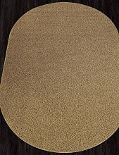 Ковер длинноворсовый в спальню LANA-A T600 BEIGE Овал