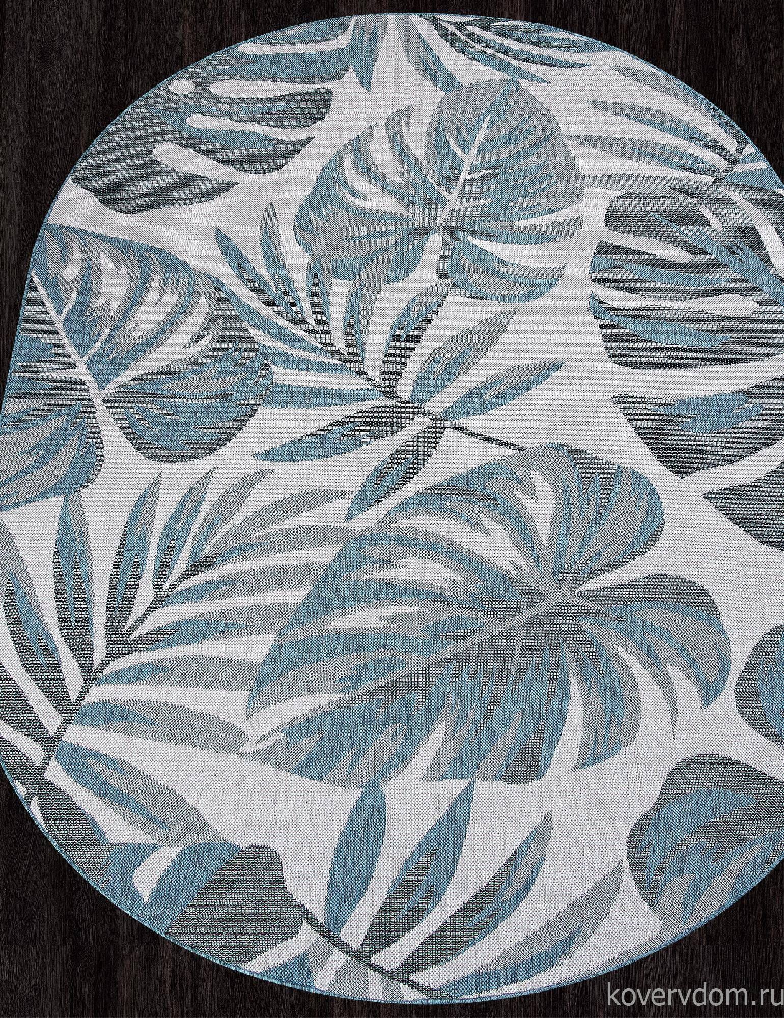 Ковер-циновка KAIR S126 BLUE Овал