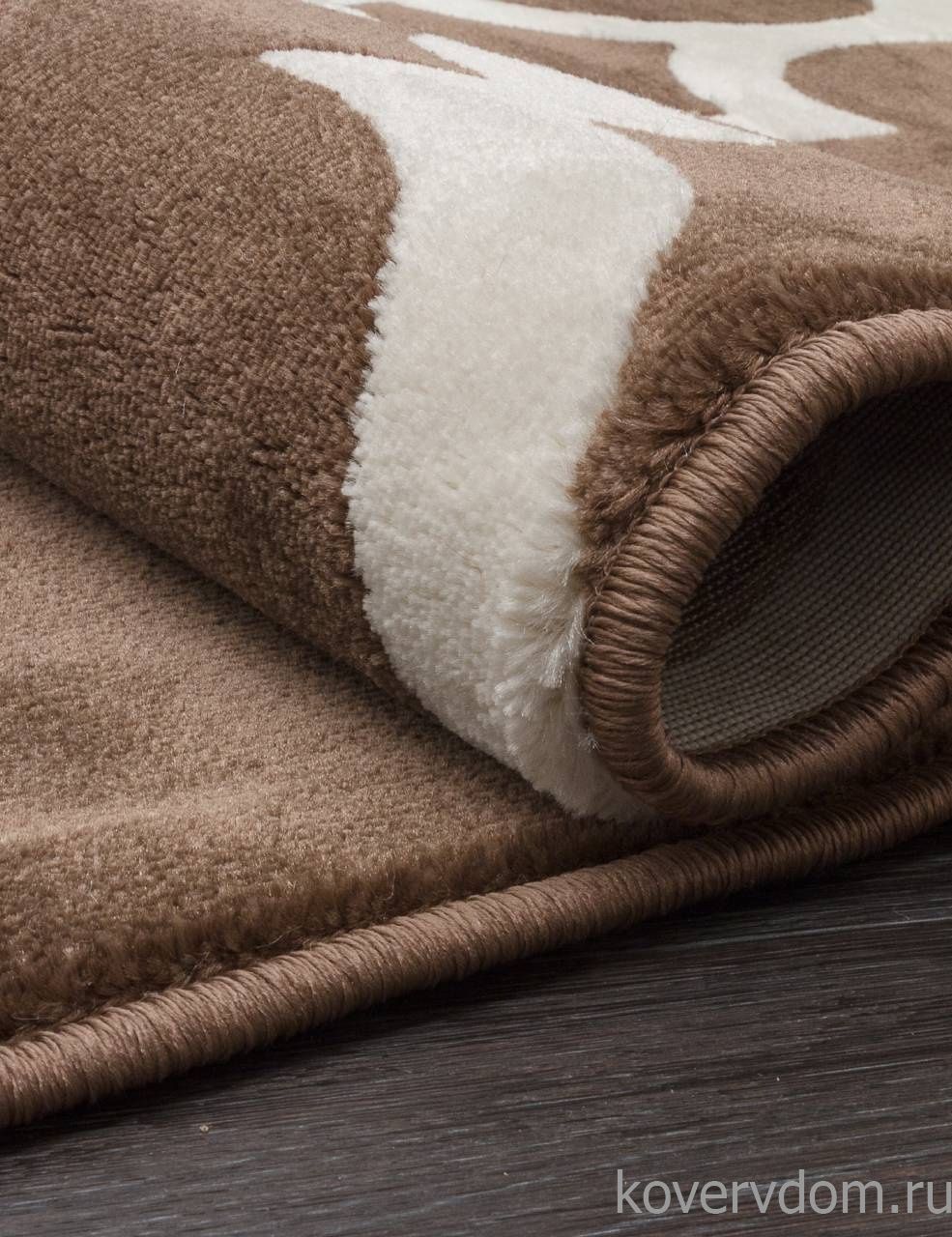 Ковер MEGA CARVING WK d422 BROWN Овал