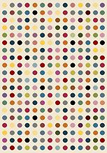 Круглый ковер RIO C103 CREAM-BLUE