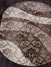 Овальный ковер бежевый MEGA CARVING D268 BEIGE Овал