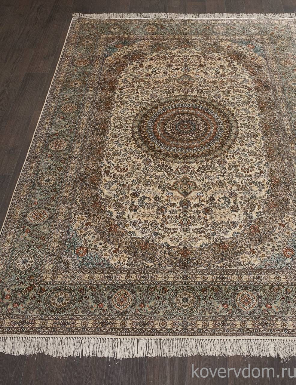 Ковер Tibet SILK & SILK S-02 CREAM / BLUE Ковер Tibet SILK & SILK S-02 CREAM / BLUE