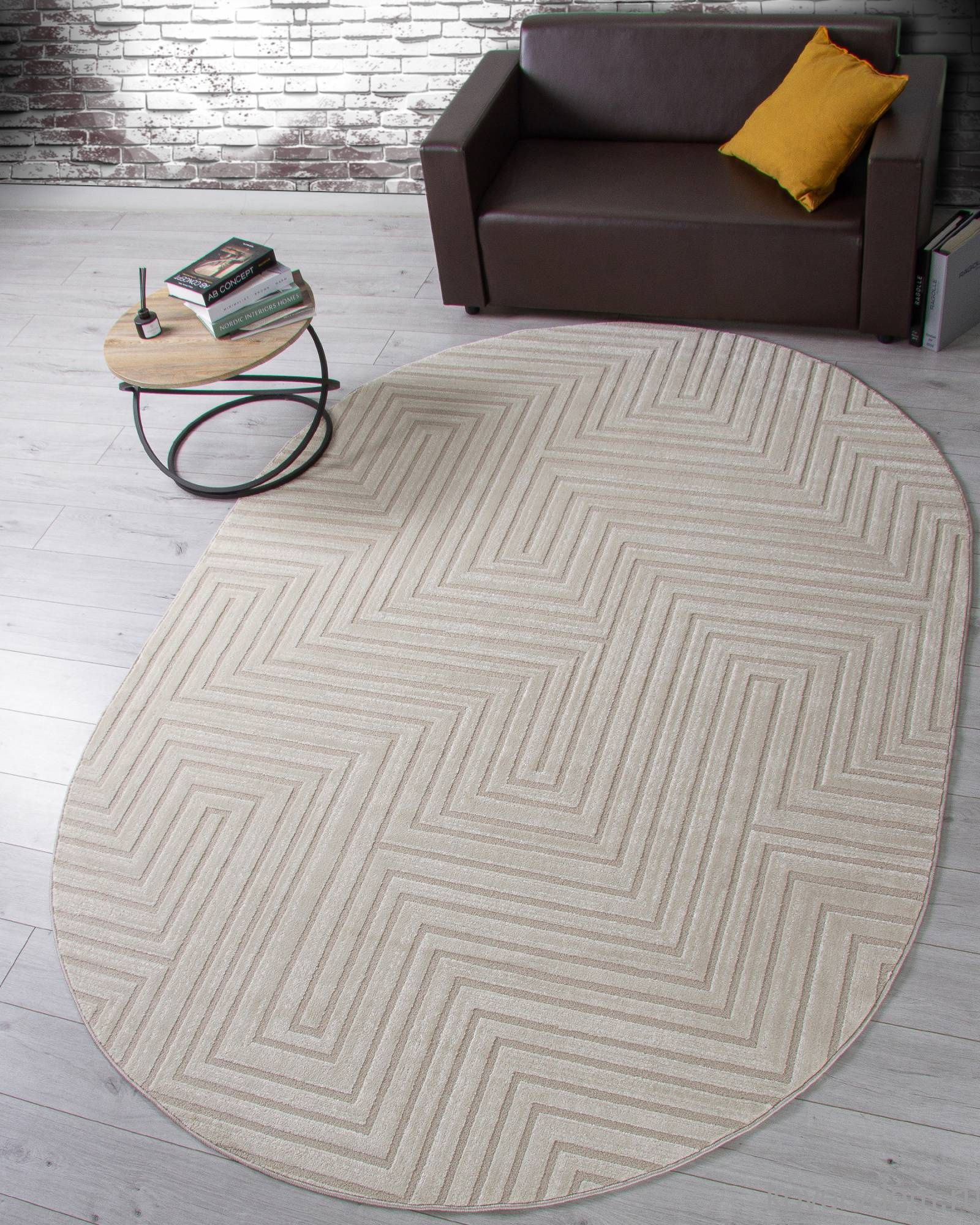 Ковер DIOS F412 LIGHT CREAM Овал Ковер DIOS F412 LIGHT CREAM Овал