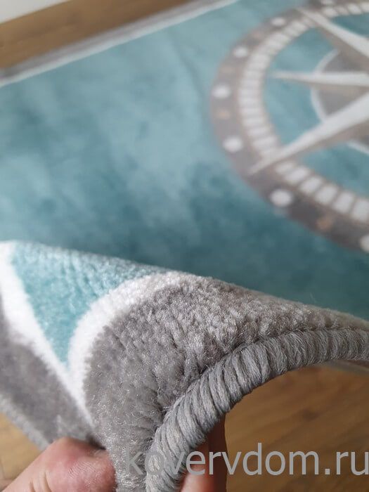 Ковер Морской РОЗА ВЕТРОВ лазурный 